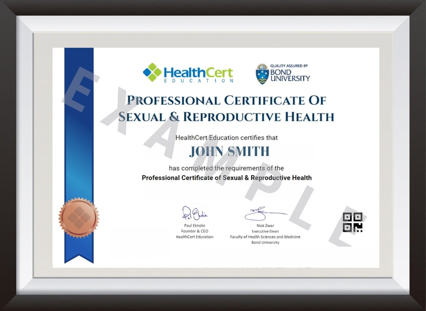 Professional Certificate Of Sexual And Reproductive Health 6290